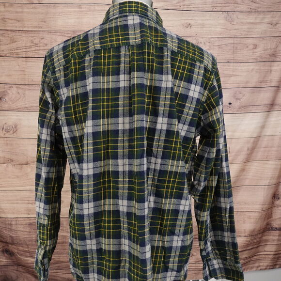 EDDIE BAUER RELAXED FIT PLAID FLANNEL BUTTON DOWN SHIRT MEN SZ L LARGE - Picture 4 of 6